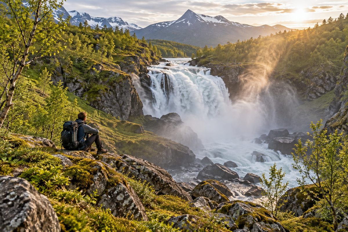 Trollfossjakten: Ny guide til fotturen til Trollfossen i Lavangen